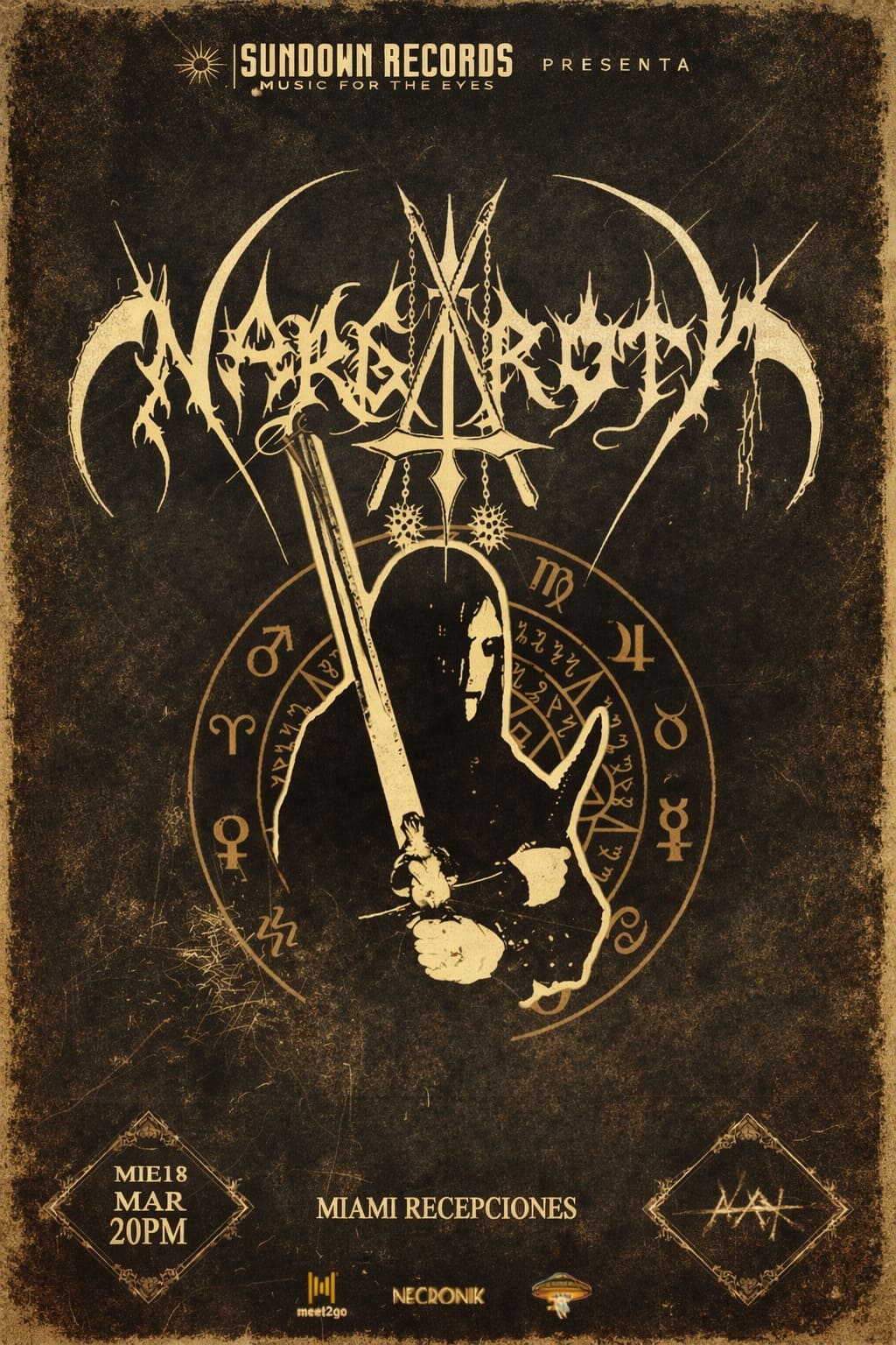 Afiche Nargaroth en Quito