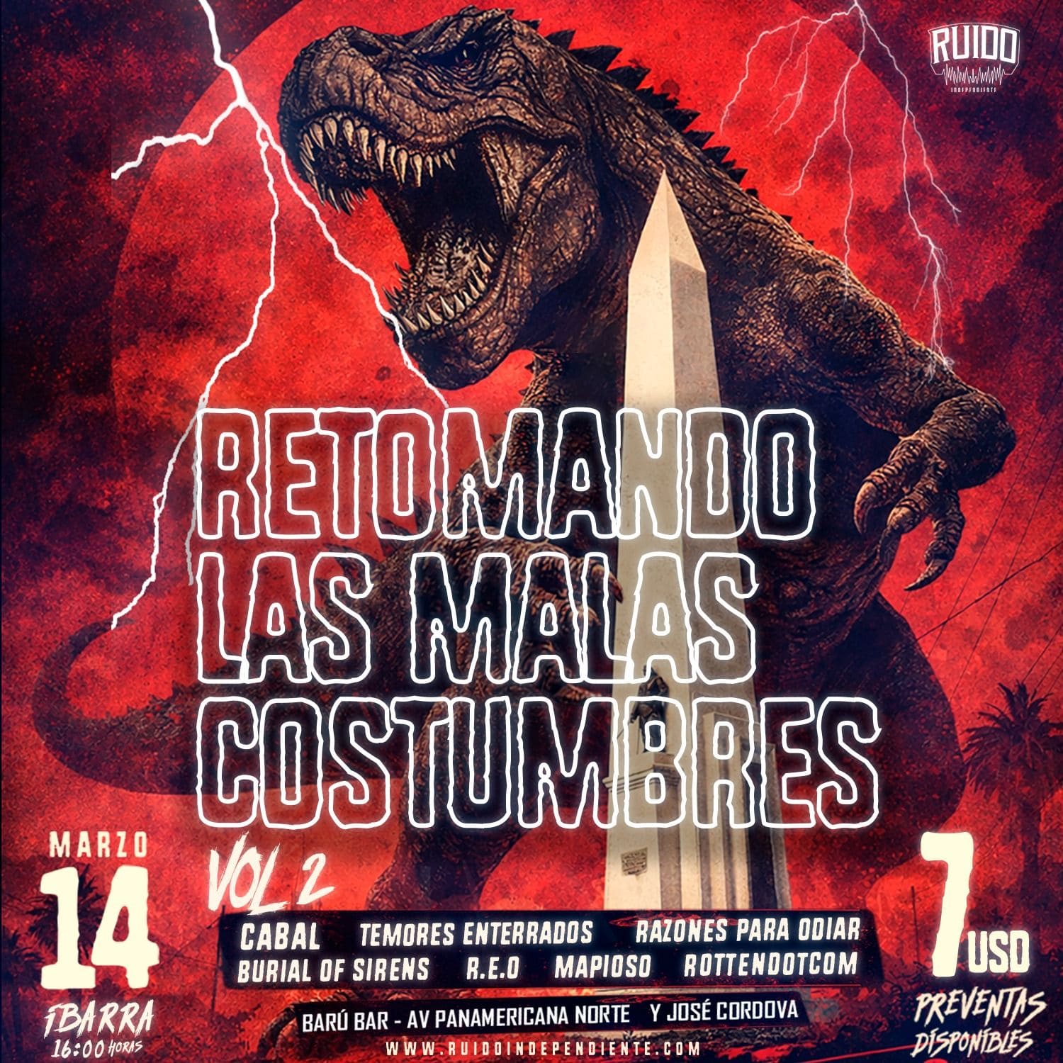 Afiche Retomando las malas costumbres Vol.2