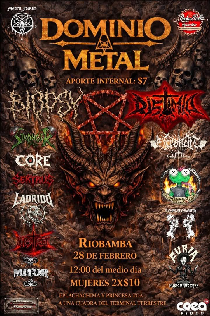 Afiche Dominio Metal 2026