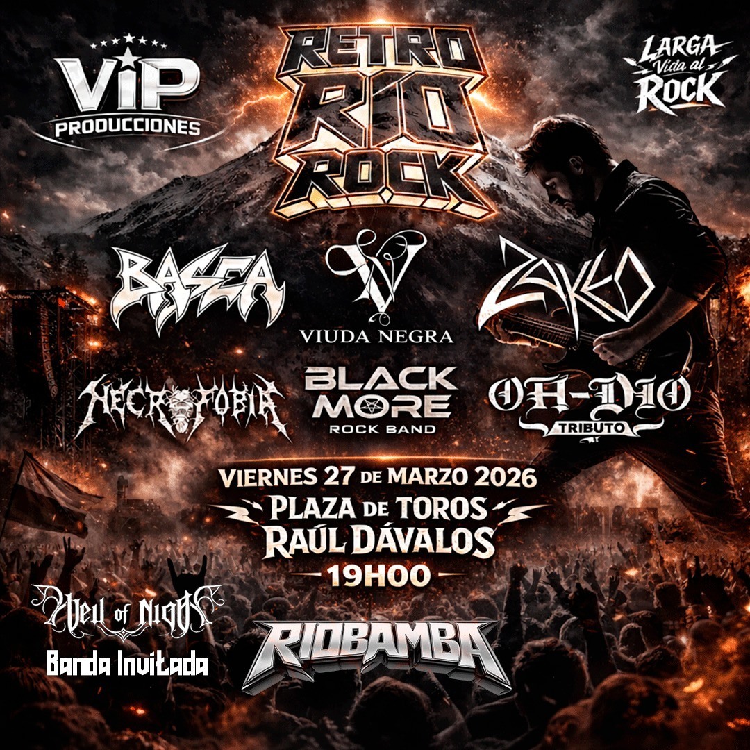 Afiche Retro Río Rock 26 Riobambra