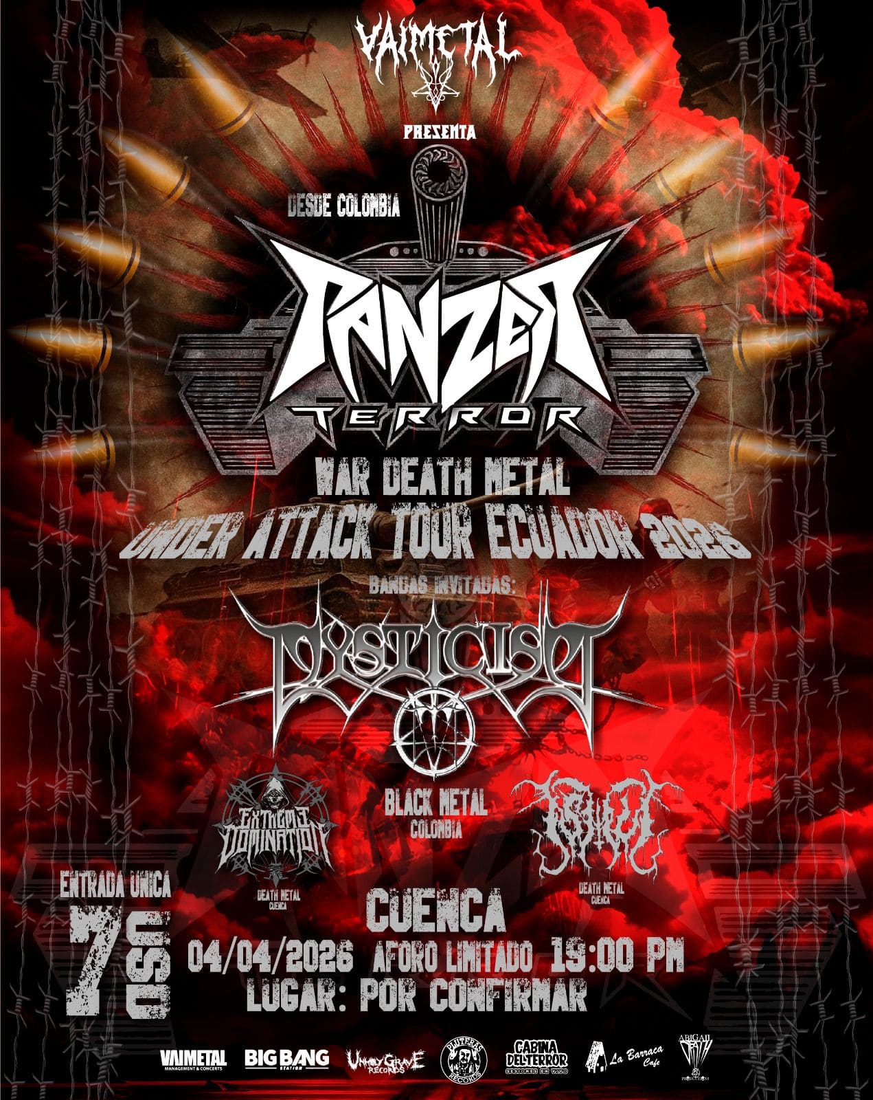 Afiche Panzer Terror 26 Cuenca