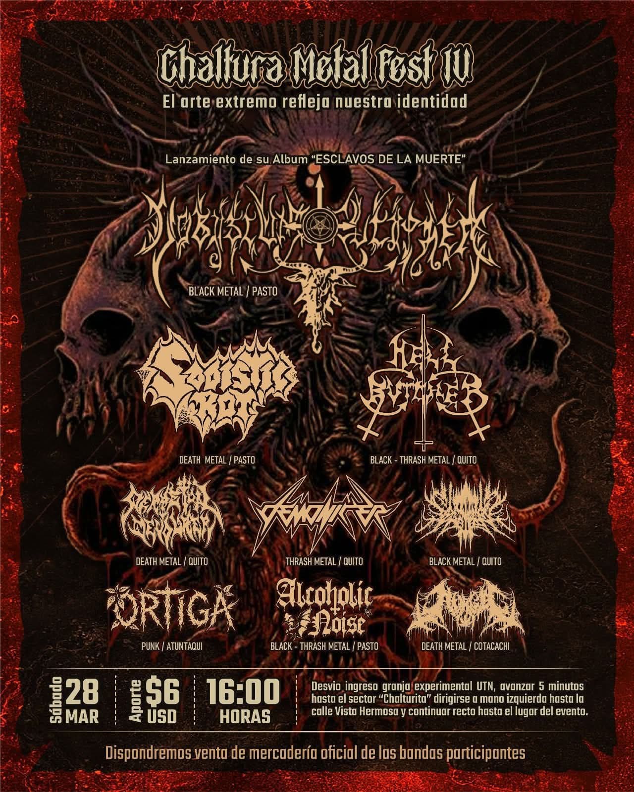 Afiche Chaltura Metal Fest IV