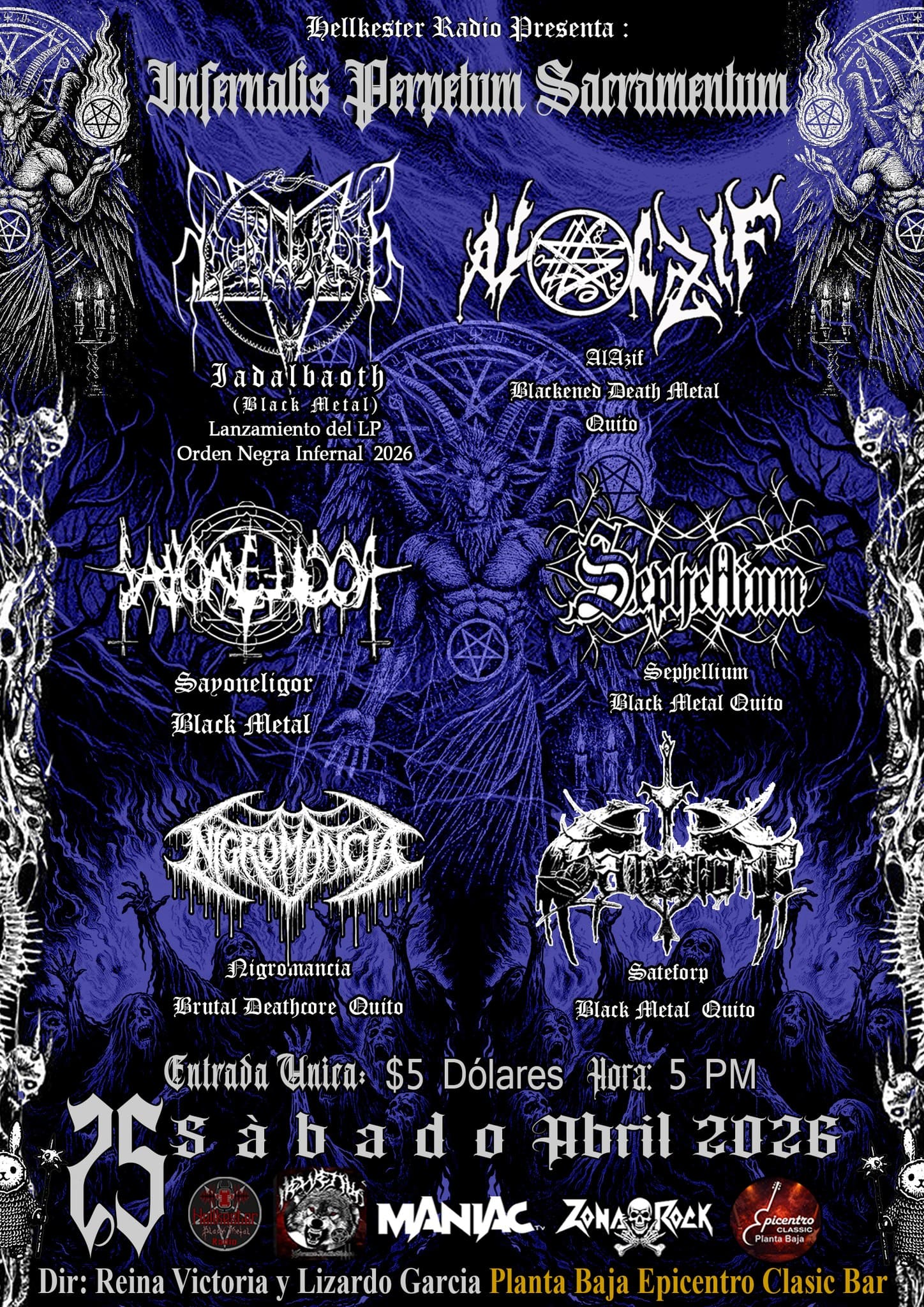 Afiche Infernalis Perpetum Sacramentum - Quito